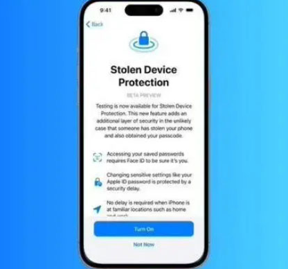 竹根滩镇苹果授权维修店分享被盗设备保护功能开启方法 