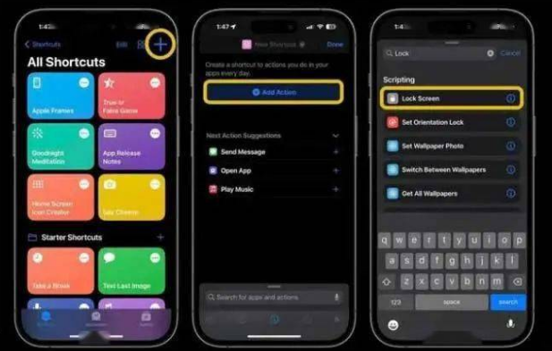 竹根滩镇苹果14锁屏维修店分享iPhone14升级iOS16.4后如何创建锁屏快捷方式 