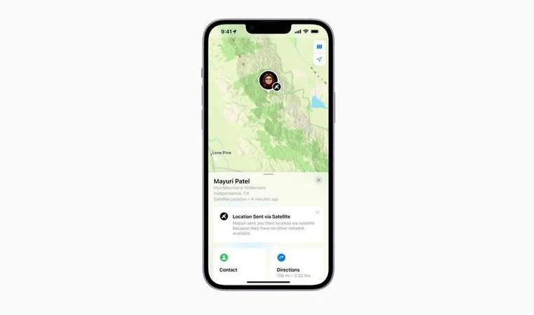 竹根滩镇苹果14维修分享iPhone14系列中 FindMy功能通过卫星分享位置方法教程 